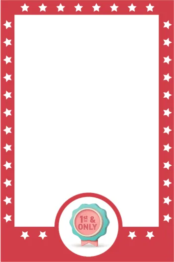 First and only badge icon
