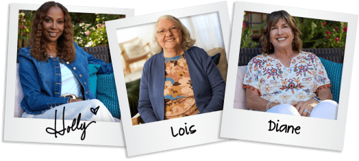 Holly, Lois, Diane Polaroids