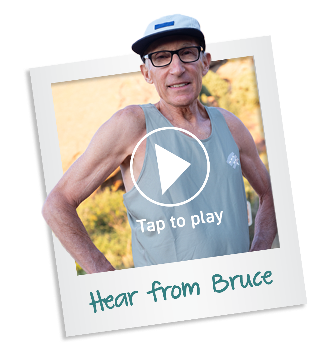 Bruce is a real patient taking GEMTESA®